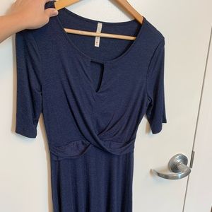 NWOT. Navy ModCloth knee length dress.